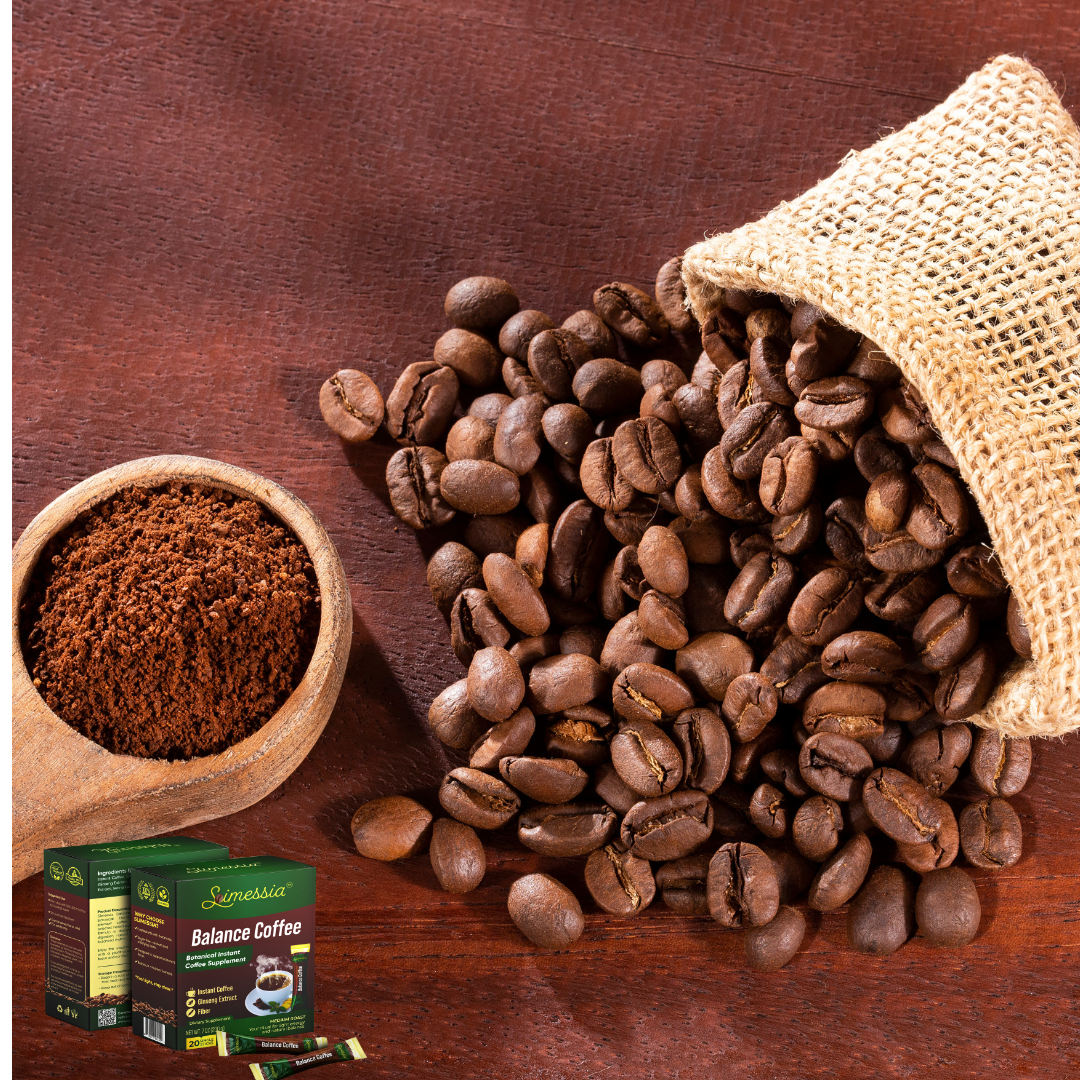Slimessia Balance Coffee - Botanical Instant Coffee Supplement with Garcinia Cambogia and Ginseng