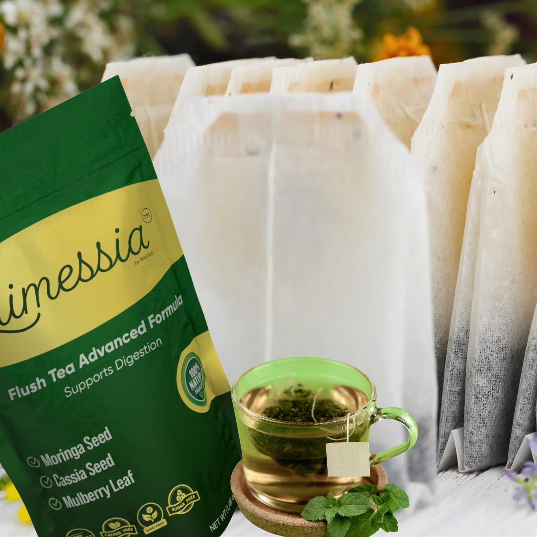 S*limessia Tea - Natural Digestive Herbal Blend with Lotus Leaf Cassia Seed Mulberry Leaf