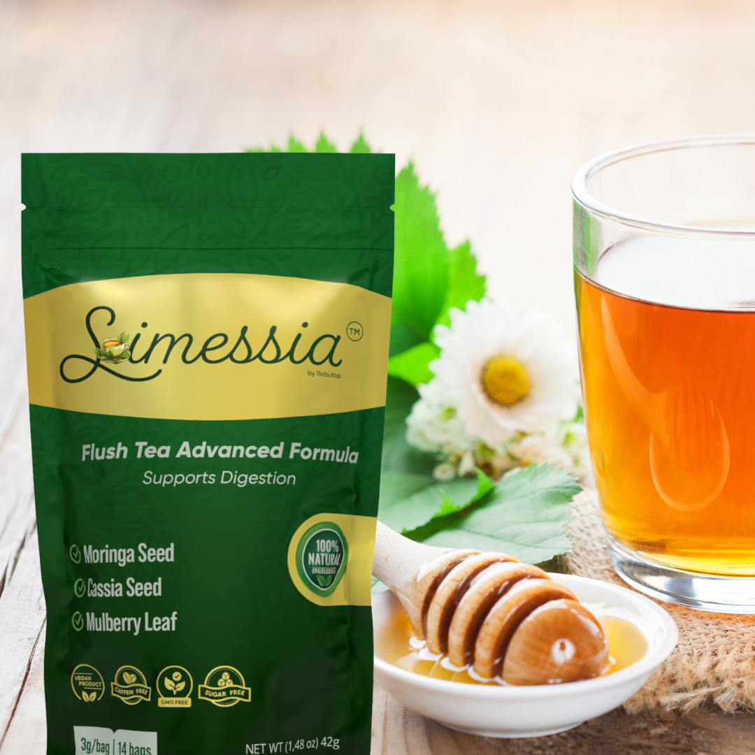 S*limessia Tea - Natural Digestive Herbal Blend with Lotus Leaf Cassia Seed Mulberry Leaf