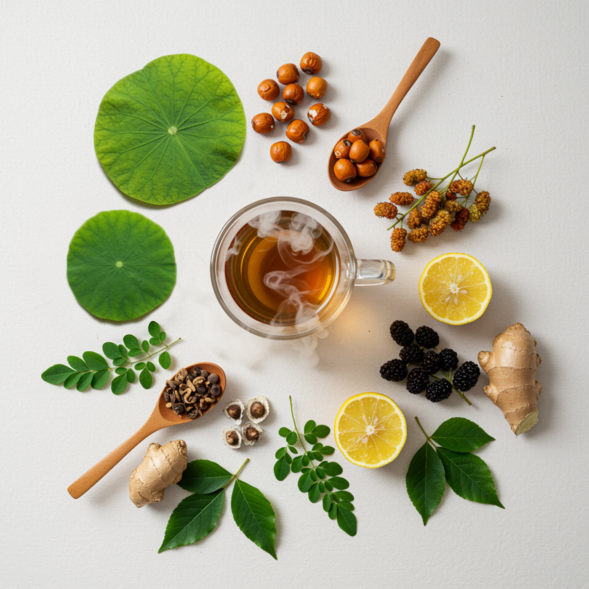 S*limessia Tea - Natural Digestive Herbal Blend with Lotus Leaf Cassia Seed Mulberry Leaf