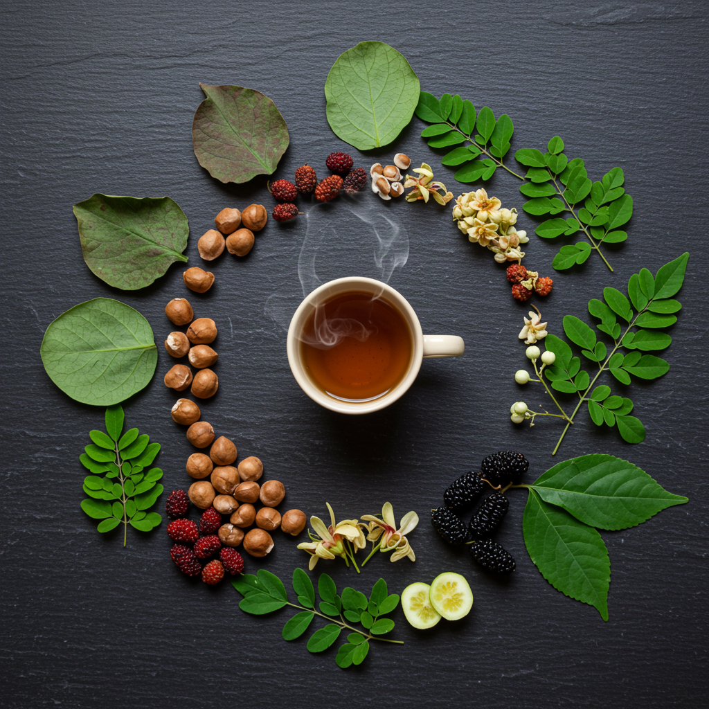 S*limessia Tea - Natural Digestive Herbal Blend with Lotus Leaf Cassia Seed Mulberry Leaf