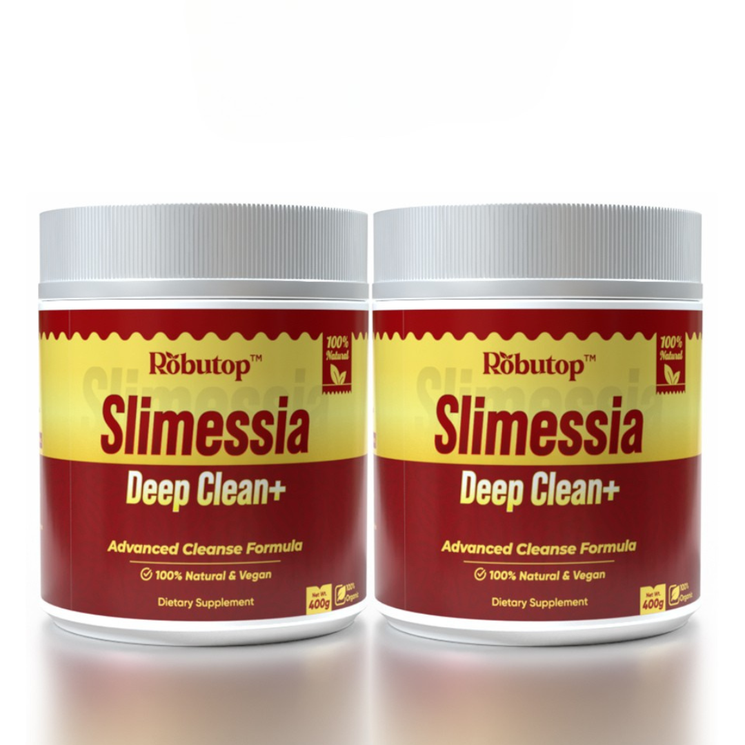 Robutop Slimessia Deep Clean+ Gut Cleanse Detox with Senna Leaf, Cascara Sagrada, Dandelion Root - Daily Advanced Digestive Support - Non-GMO, Plant Based - Natural Ingredients