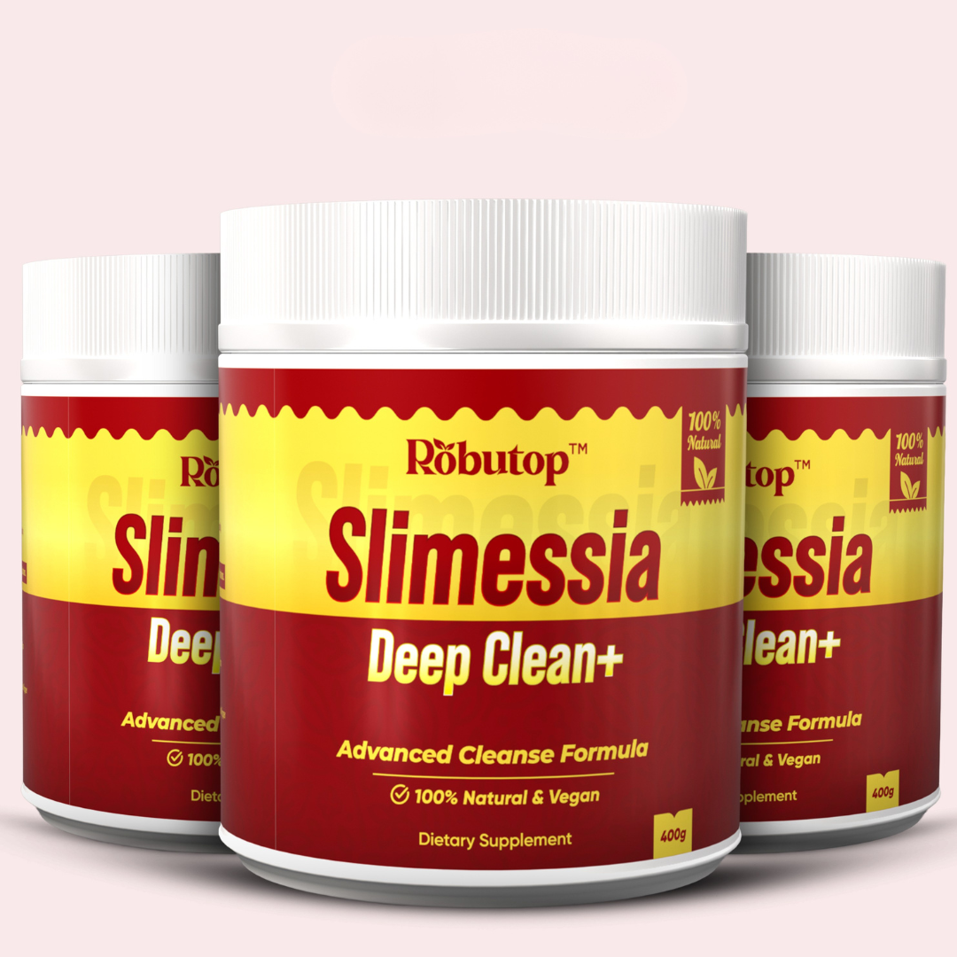 Robutop Slimessia Deep Clean+ Gut Cleanse Detox with Senna Leaf, Cascara Sagrada, Dandelion Root - Daily Advanced Digestive Support - Non-GMO, Plant Based - Natural Ingredients