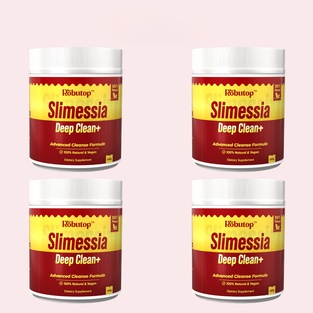 Robutop Slimessia Deep Clean+ Gut Cleanse Detox with Senna Leaf, Cascara Sagrada, Dandelion Root - Daily Advanced Digestive Support - Non-GMO, Plant Based - Natural Ingredients