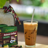 Slimessia Balance Coffee - Botanical Instant Coffee Supplement with Garcinia Cambogia and Ginseng - Medium Roast - 20 Single Serve Packets - 7oz | By Robutop