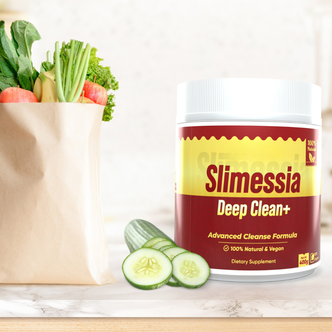 Robutop Slimessia Deep Clean+ Gut Cleanse Detox with Senna Leaf, Cascara Sagrada, Dandelion Root - Daily Advanced Digestive Support - Non-GMO, Plant Based - Natural Ingredients