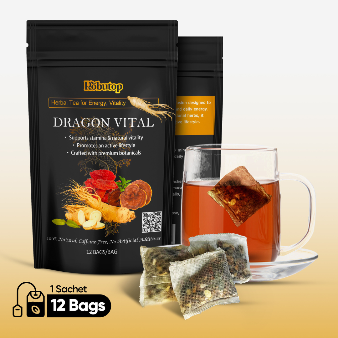 Dragon Vital Herbal Tea with Ginseng & Maca